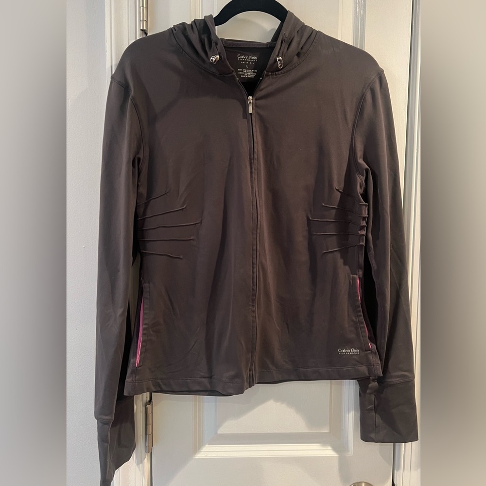 COPY - Calvin Klein Performance Athletic Zip Up Jacket Grey Size Large